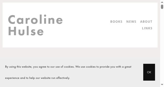 Screenshot of carolinehulseauthor.com