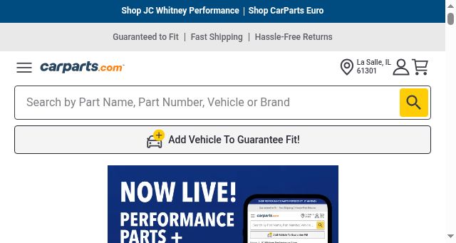 Screenshot of carparts.com