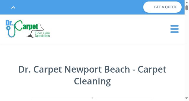 Screenshot of carpetcleaninginnewportbeach.com