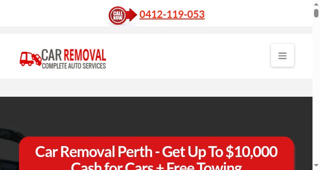 Screenshot of carremovalperth.net.au