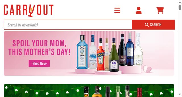 Screenshot of carryout.ie