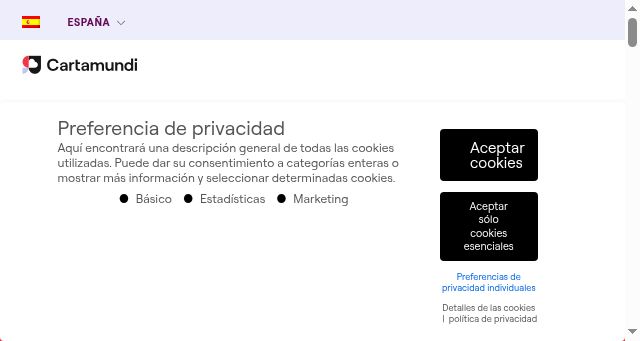 Screenshot of cartamundi.es