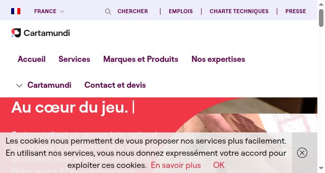 Screenshot of cartamundi.fr