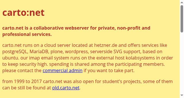 Screenshot of carto.net