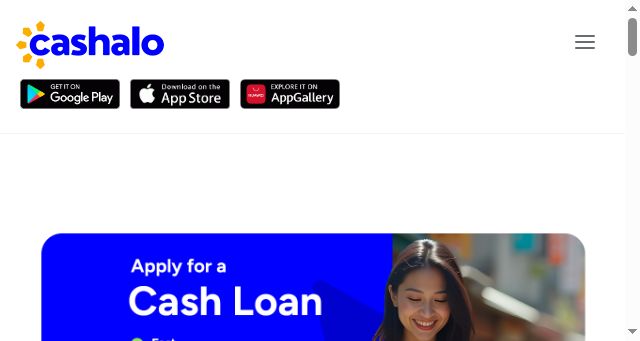 Screenshot of cashalo.com