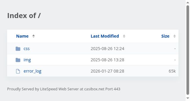 Screenshot of casibox.net