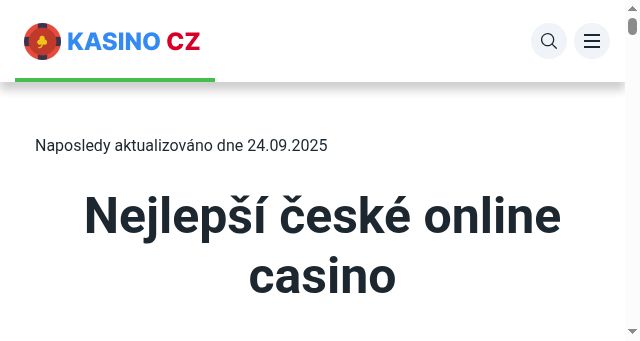 Screenshot of casinacz.com