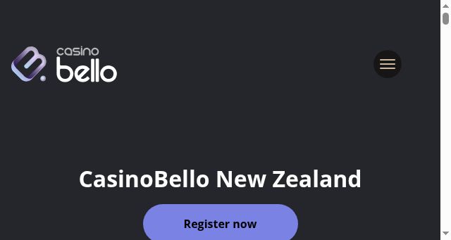 Screenshot of casino-bello.co.nz