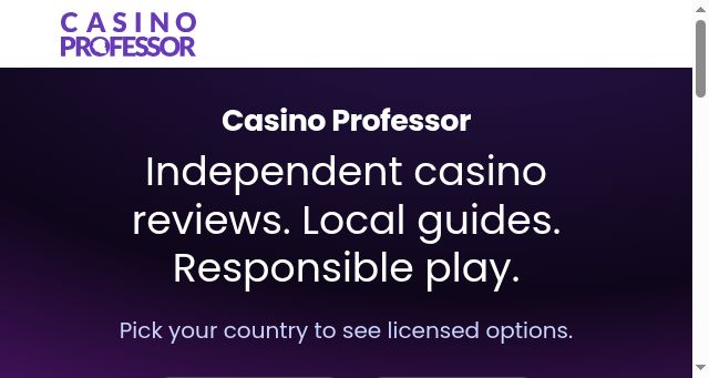 Screenshot of casino-professor.com