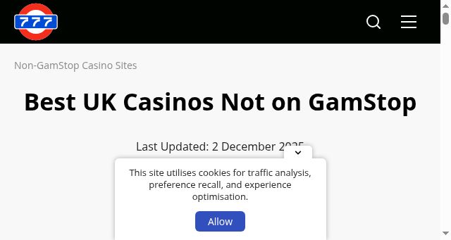 Screenshot of casino-wise.com