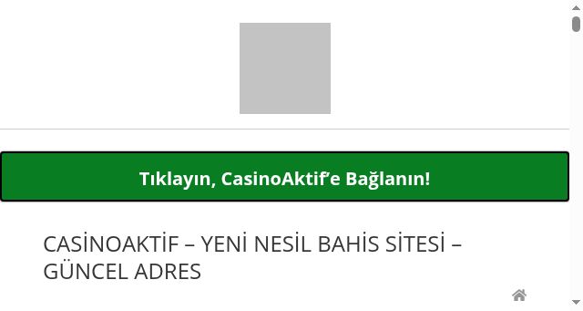 Screenshot of casinoaktifoffical.com