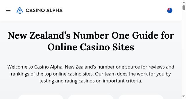 Screenshot of casinoalpha.com