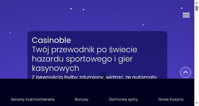 Screenshot of casinoble.pl