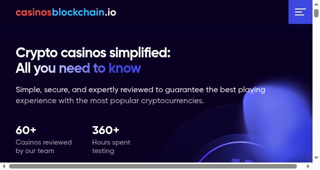Screenshot of casinosblockchain.io