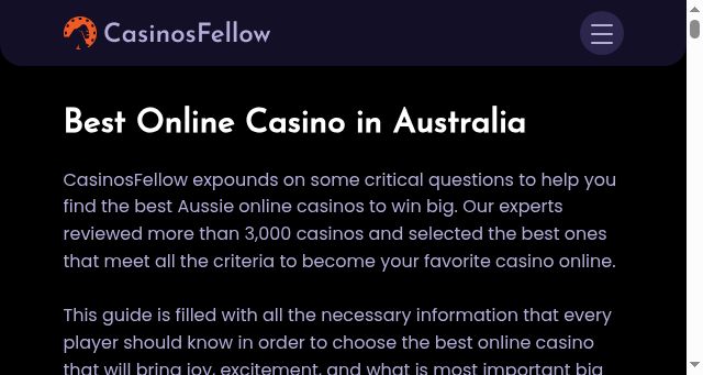 Screenshot of casinosfellow.com