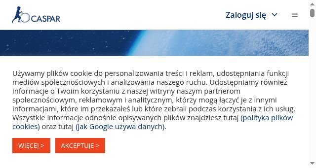 Screenshot of caspar.com.pl