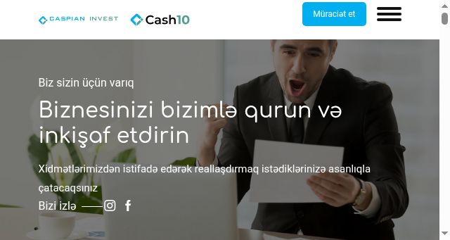 Screenshot of caspianinvest.az