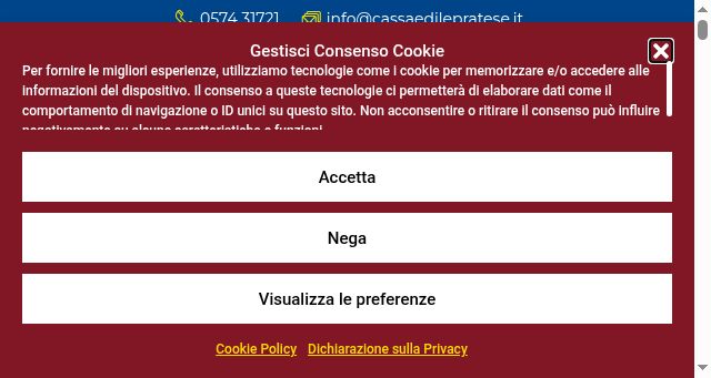 Screenshot of cassaedilepratese.it