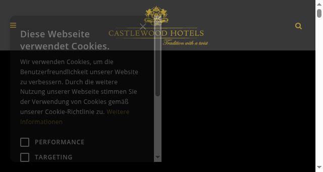 Screenshot of castlewood-hotels.com
