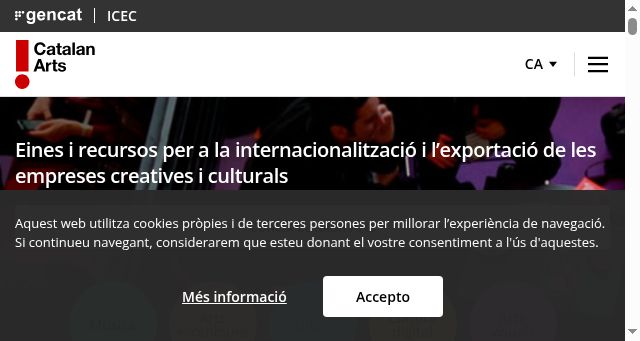 Screenshot of catalanarts.cat