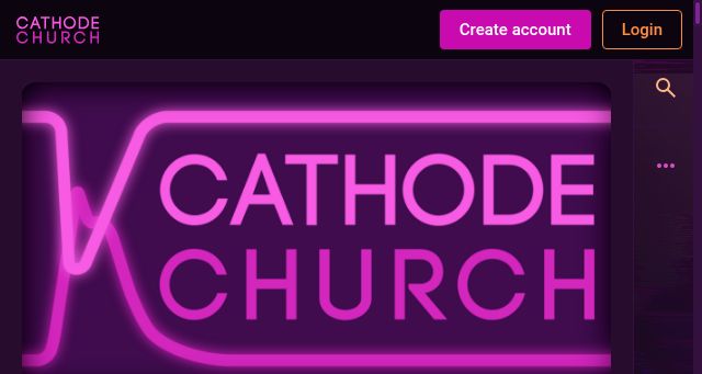 Screenshot of cathode.church