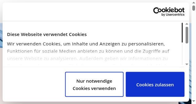 Screenshot of caverion.at