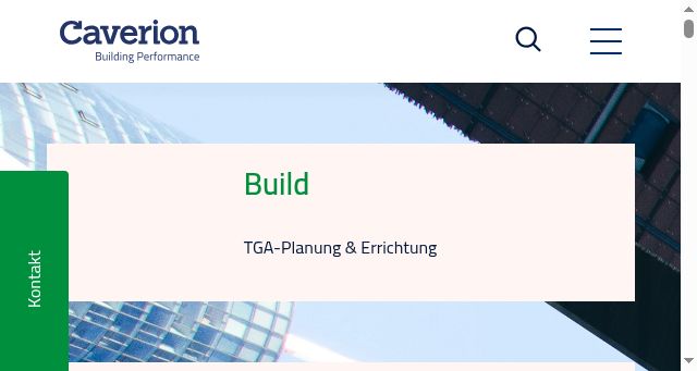 Screenshot of caverion.de