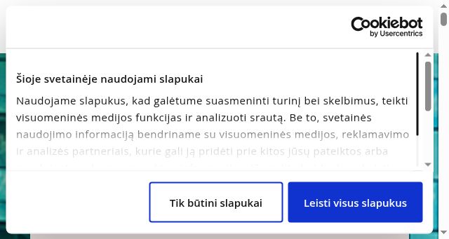 Screenshot of caverion.lt