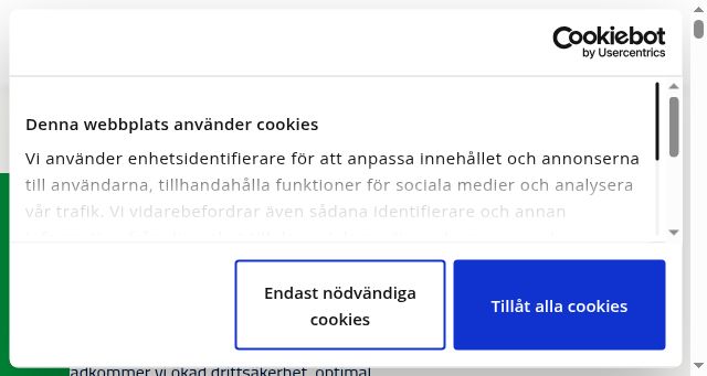 Screenshot of caverion.se