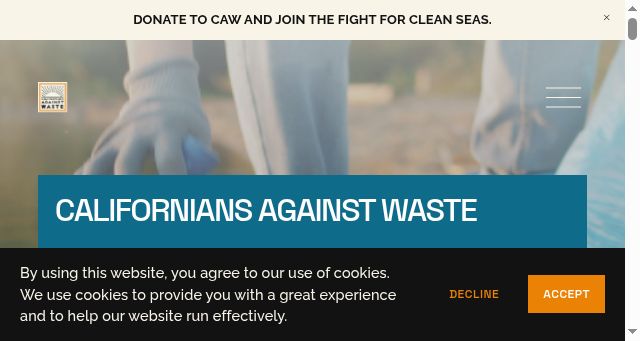 Screenshot of cawrecycles.org