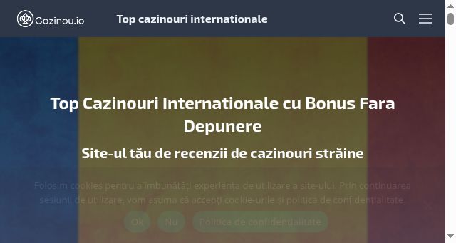 Screenshot of cazinou.io