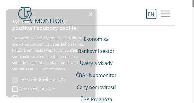 Screenshot of cbamonitor.cz