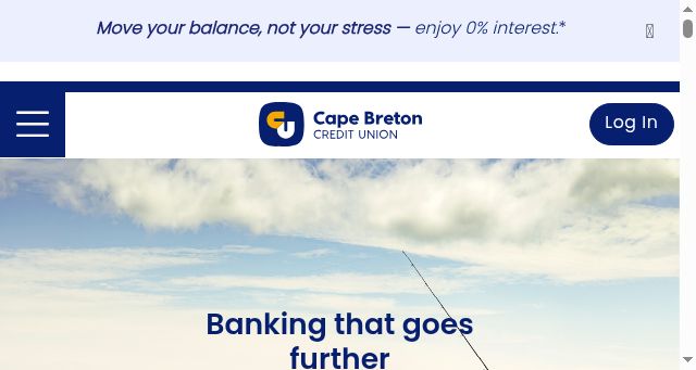 Screenshot of cbcu.ca