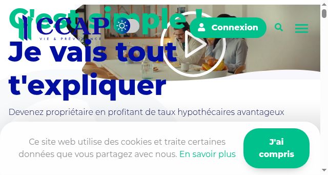 Screenshot of ccap.ch