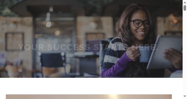 Screenshot of cccollege.edu