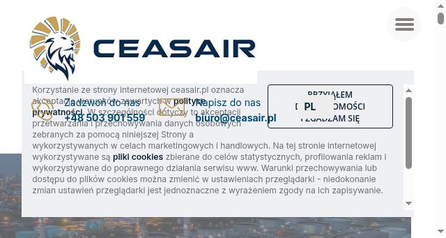 Screenshot of ceasair.pl