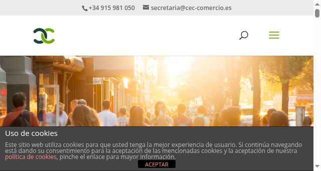 Screenshot of cec-comercio.org