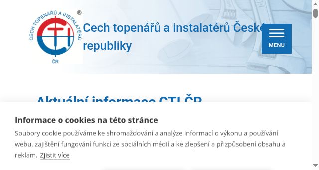 Screenshot of cechtop.cz