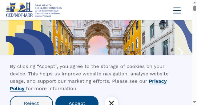 Screenshot of ced-iadr2026.com