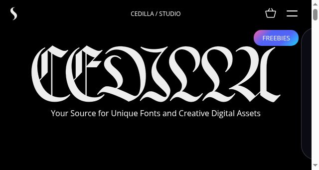 Screenshot of cedilla.studio