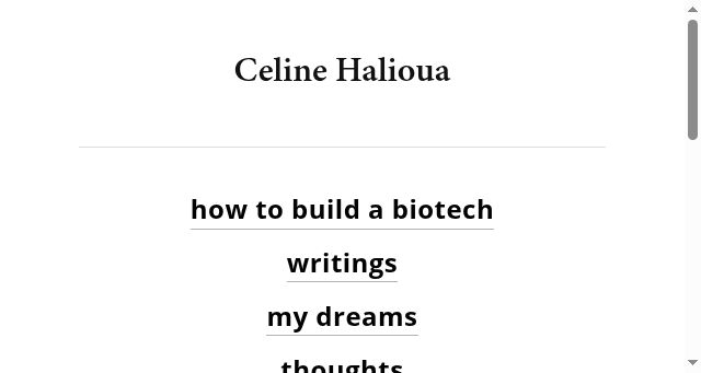 Screenshot of celinehh.com