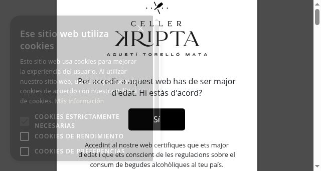 Screenshot of cellerkripta.com