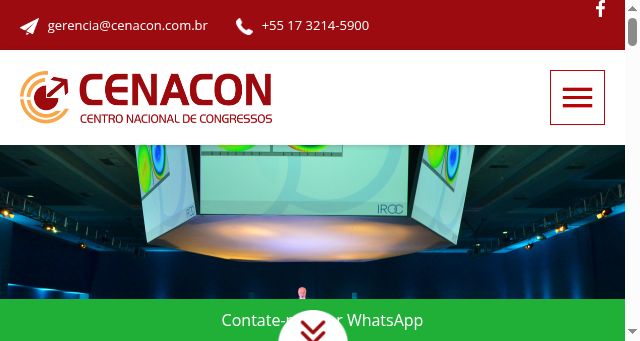 Screenshot of cenacon.com.br