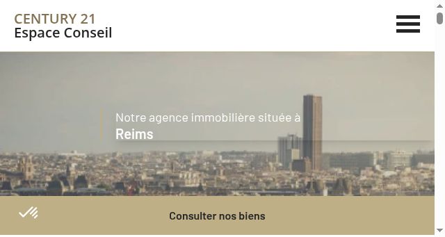 Screenshot of century21-conseil-immobilier-reims.com