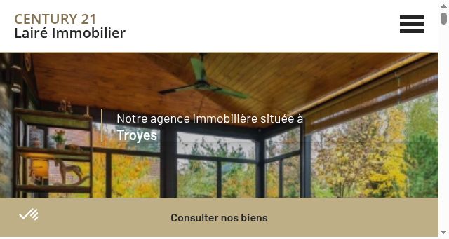 Screenshot of century21-laire-immobilier-troyes.com