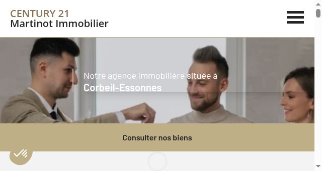Screenshot of century21-martinot-immobilier-corbeil.com