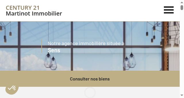 Screenshot of century21-martinot-immobilier-sens.com