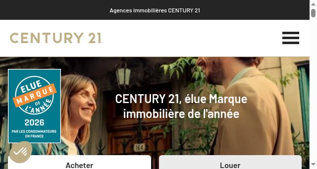 Screenshot of century21.fr