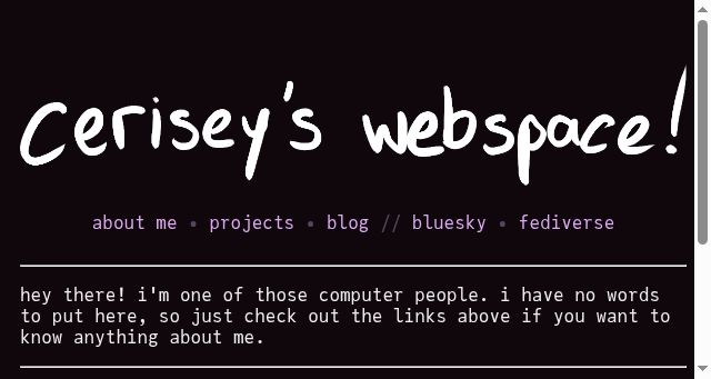 Screenshot of cerii.moe