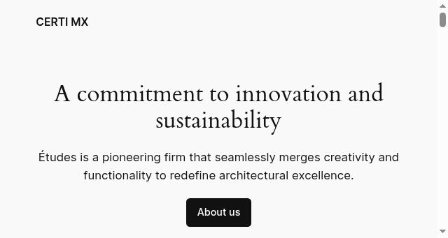 Screenshot of certi.mx